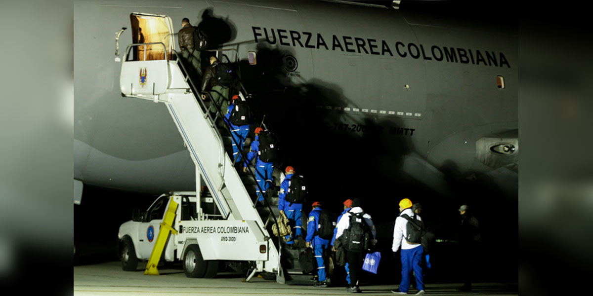 El avión Júpiter de la Fuerza Aérea Colombiana viajó a China con destino a la ciudad de Wuhan para regresar a los colombianos que se encuentran en esa ciudad, que es el epicentro del coronavirus.