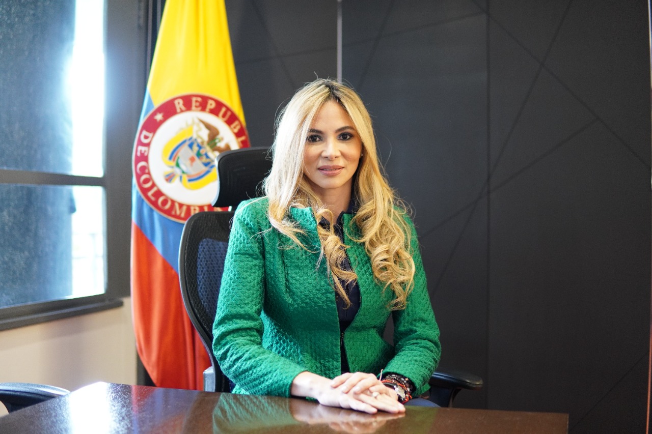 En la foto Ana María Aljure, directora general del IGAC