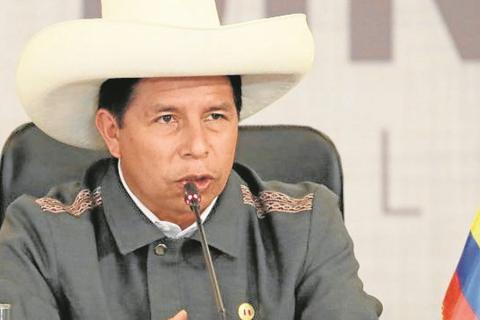  El presidente de Perú, Pedro Castillo