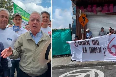 “Yo di la orden”: expresidente Uribe respondió a jóvenes que protestaron en su contra