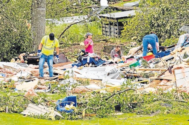 Los tornados golpearon estados como Misisipi, Texas, Luisiana, Alabama y Georgia, este último uno de los más afectados con seis muertos.