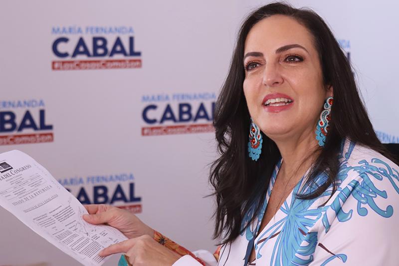María Fernanda Cabal, aspirante a la presidencia.