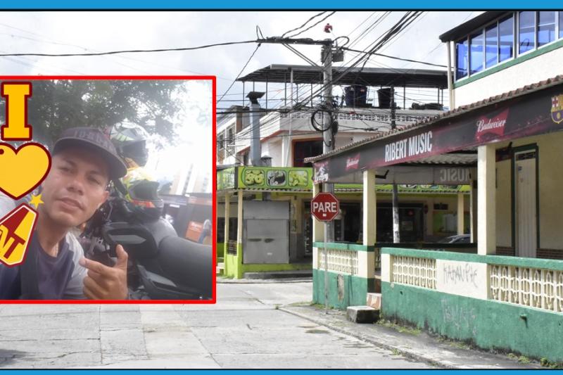 Alias ‘Chachis’ fue asesinado a pocos metros de este bar ubicado en el barrio Calarcá.