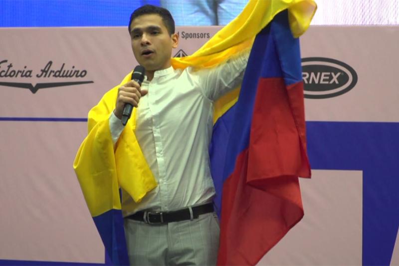 Diego obtuvo el cupo para representar a Colombia en 2019, en el Campeonato Nacional de Barismo.