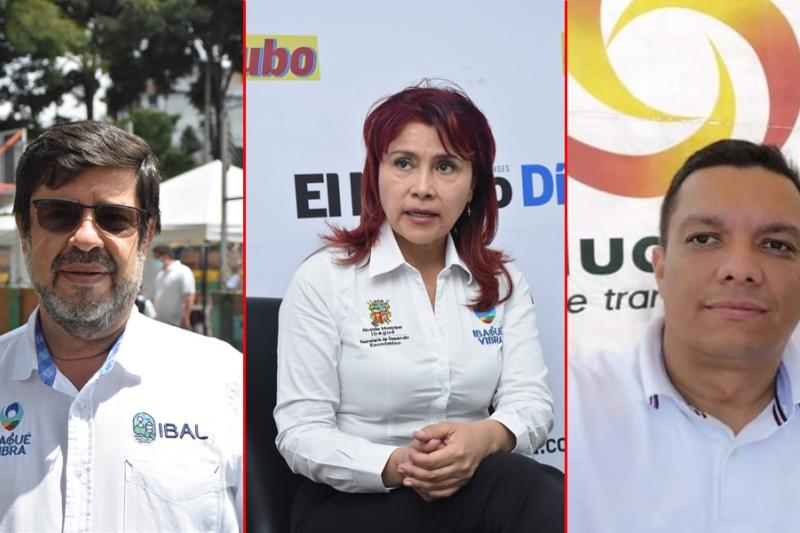 Rodrigo Herrera, gerente del Ibal; Carmen Sofía Bonilla, secretaria de Desarrollo Económico, y Javier Triana, secretario de Agricultura.