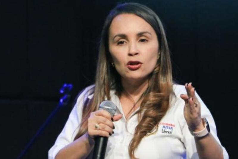 Sandra Liliana Palacios, nueva presidenta del partido Colombia Justa Libres. 