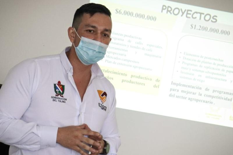  Ómar Julián Valdés Navarro, secretario de Desarrollo Agropecuario y Producción Alimentaria del Tolima.