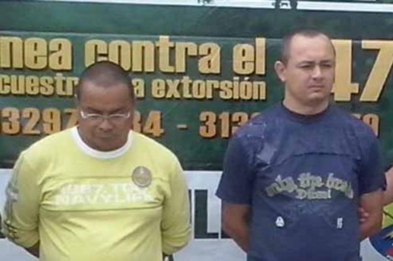Gabriel Gómez Palma y Oswaldo Cardozo Ramírez, expolicía. 