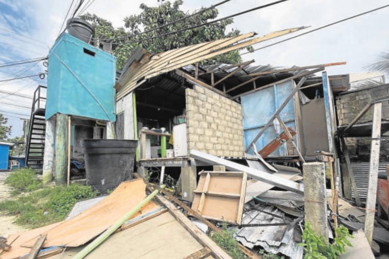 El reporte de las autoridades da cuenta de al menos 101 viviendas averiadas, tras el paso del huracán Julia.