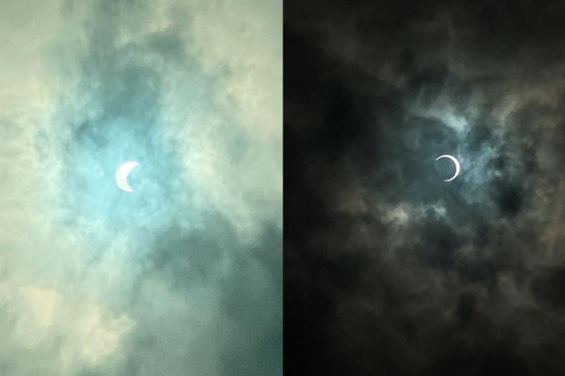 ¡Espléndido! Así se vio el eclipse en el cielo de Ibagué y el Tolima: ciudadanos maravillados
