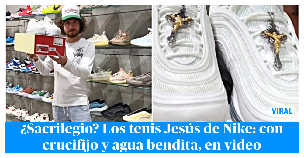 Armonioso Falange césped Así son los polémicos tenis de Jesús que lanzó Nike: tienen agua bendita y  valen casi 20 millones | El Nuevo Día