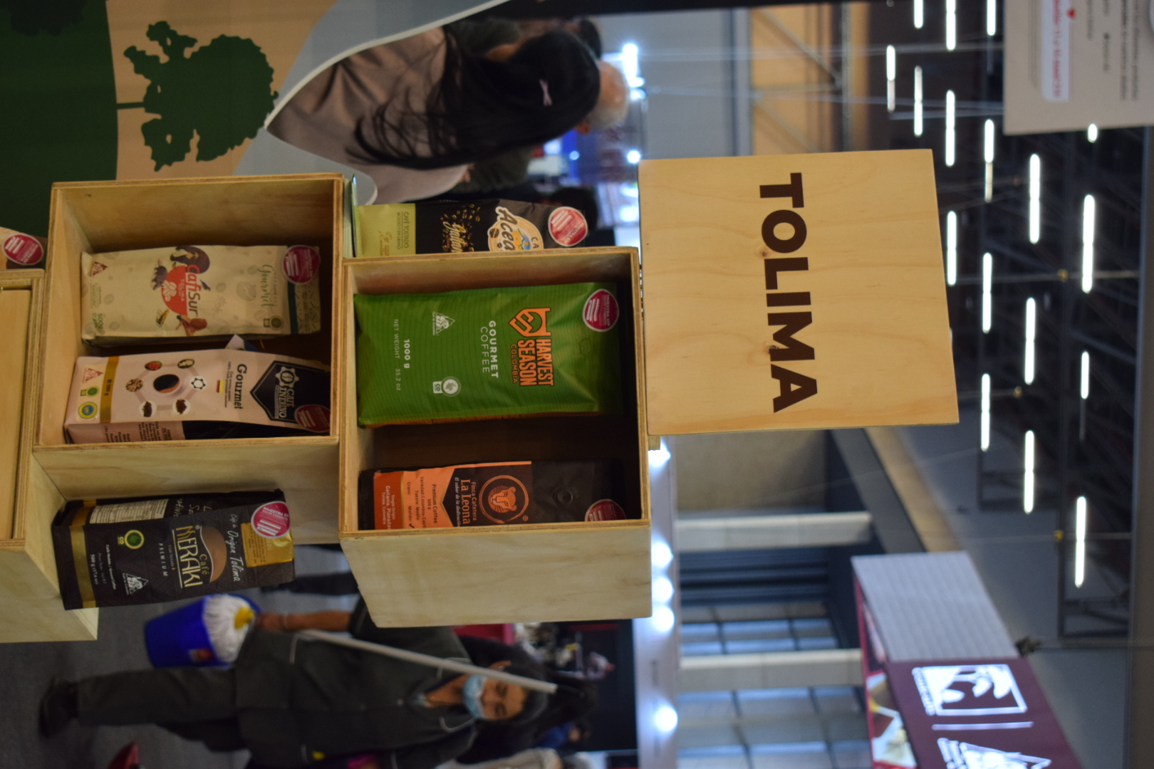 Los cafés exhibidos por el Tolima cuentan con la denominación de origen protegido, lo que garantiza una excelente calidad.