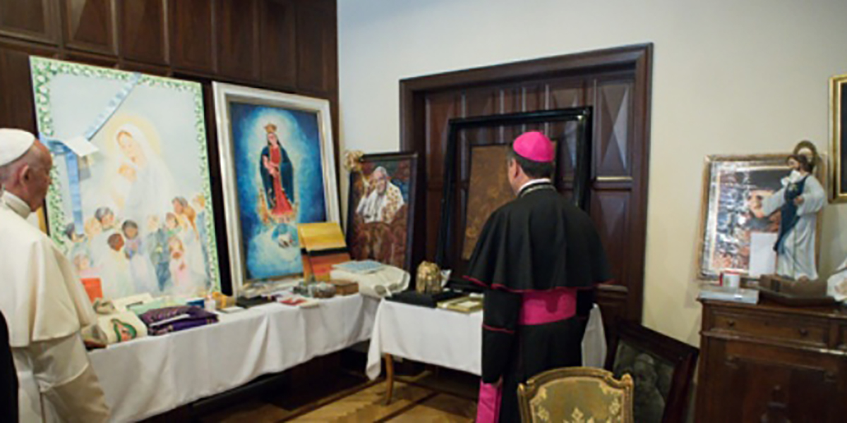 El Papa Francisco y el ‘Ritual de la Reconciliación’ en la Nunciatura Apostólica en Bogotá. 