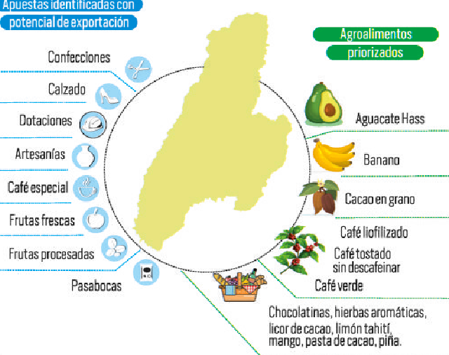 Productos con mayor proyección de exportación en el Tolima.