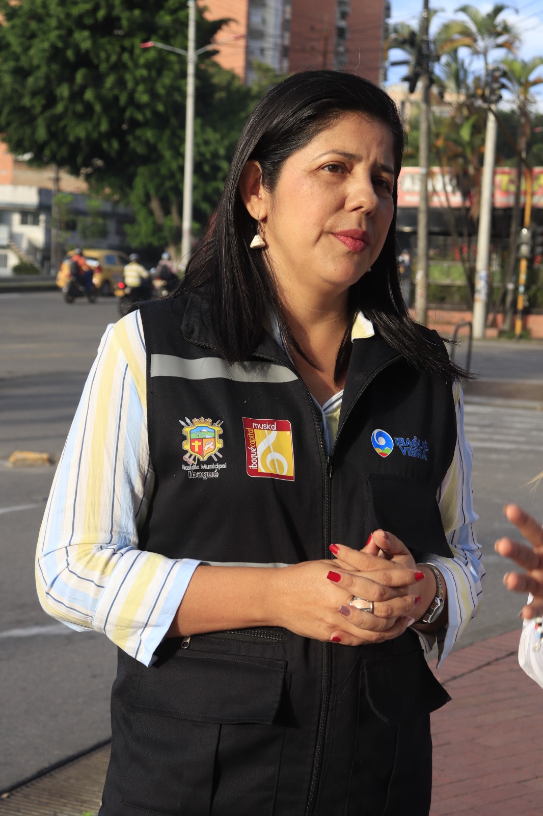 Sharon Guzmán, secretaria de Infraestructura.
