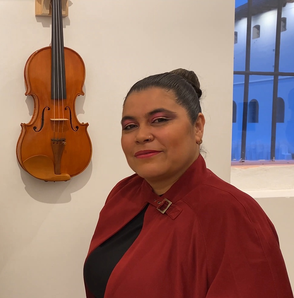 Yamile Ramírez García, violinista y lutier del conservatorio del Tolima.