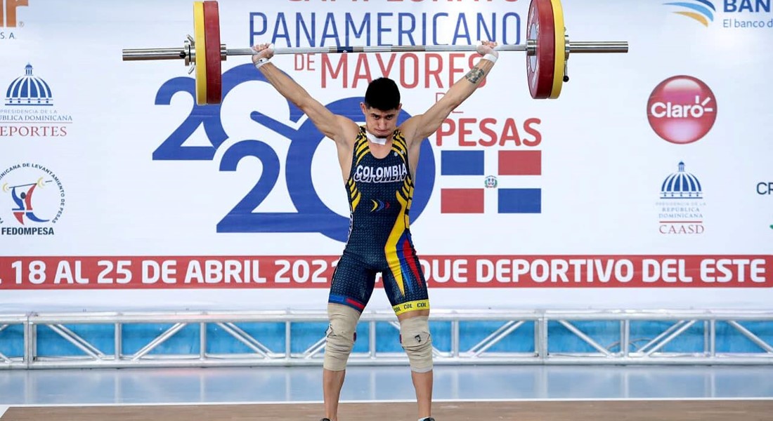 Miguel Ángel Suárez, pesista de la categoría mayores.