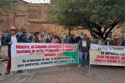 protesta en Bogotá 