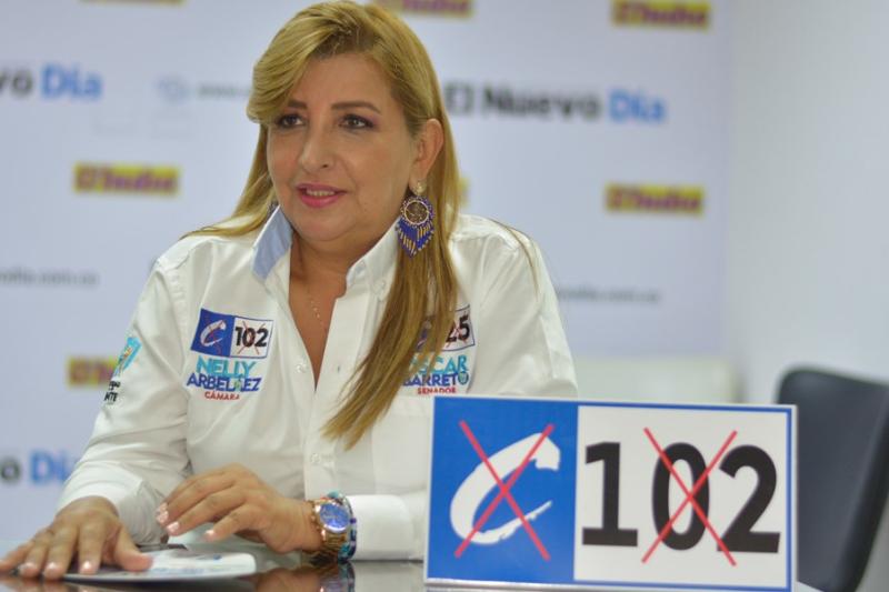  Luz Nelly Arbeláez, candidata a la Cámara por el partido Conservador. 