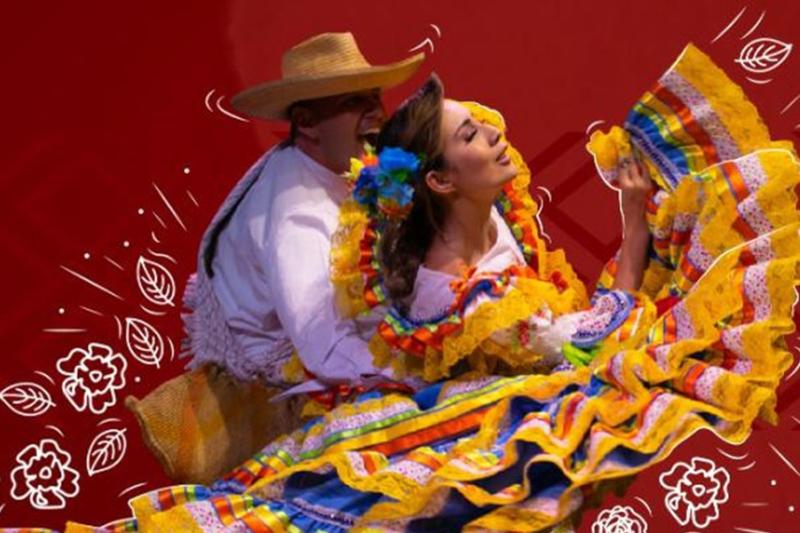  Presentación de la danza tradicional tolimense ‘El sanjuanero’ durante la rueda de prensa que se realizó el pasado jueves, en el Teatro Tolima. 