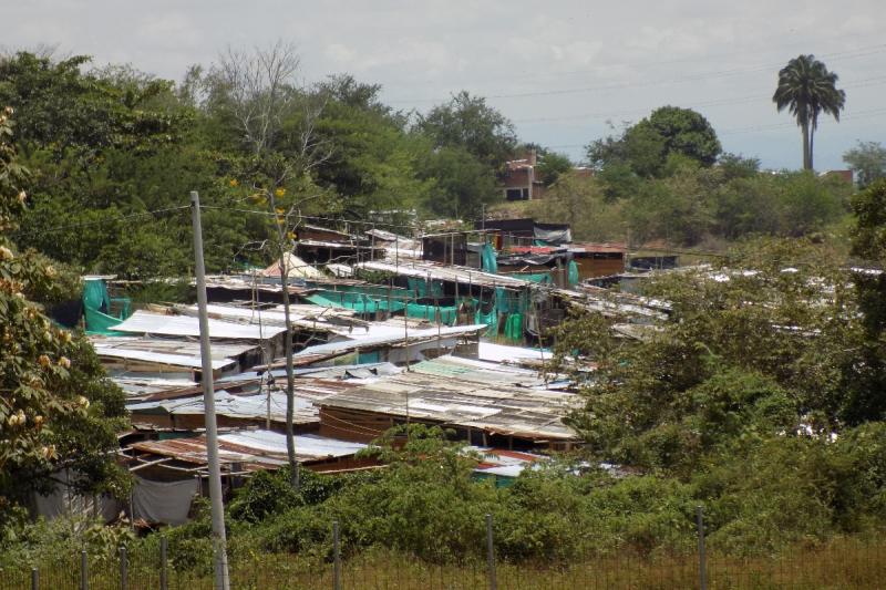 El asentamiento ‘Villa Resistencia’ comenzó a finales de mayo de 2021 en la ciudadela Simón Bolívar. 