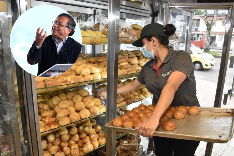 Polémica Petro dice quién tiene la culpa por la subida del precio del pan