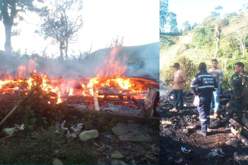 Incendió arrasó con el hogar de hombre en el Tolima: dejó todo hecho cenizas