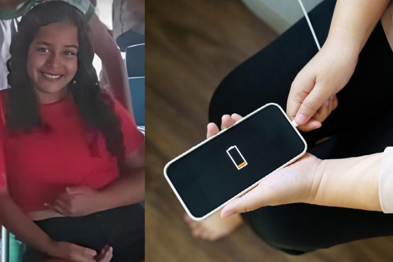 Niña de 12 años murió por usar su celular mientras lo cargaba: se electrocutó