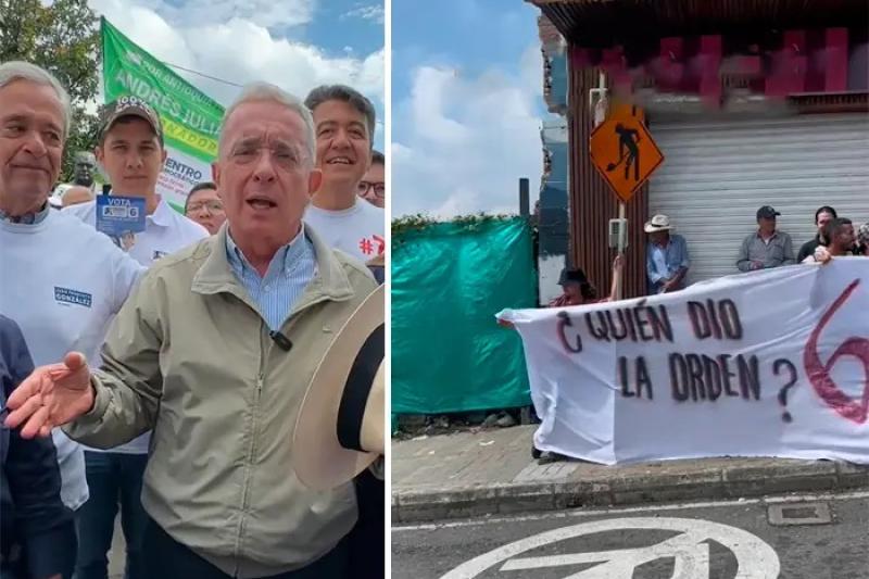 “Yo di la orden”: expresidente Uribe respondió a jóvenes que protestaron en su contra