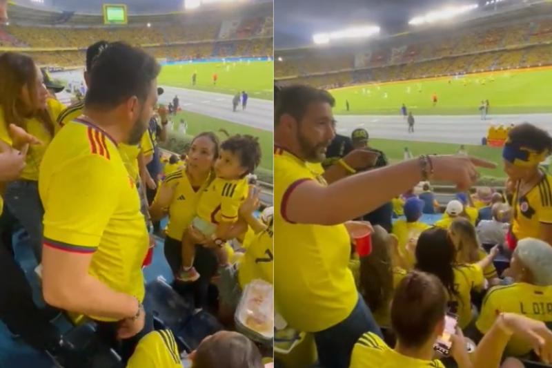 Con abucheos, sacaron a Agmeth Escaf del partido de la Selección: ¿por reclamar unas sillas?