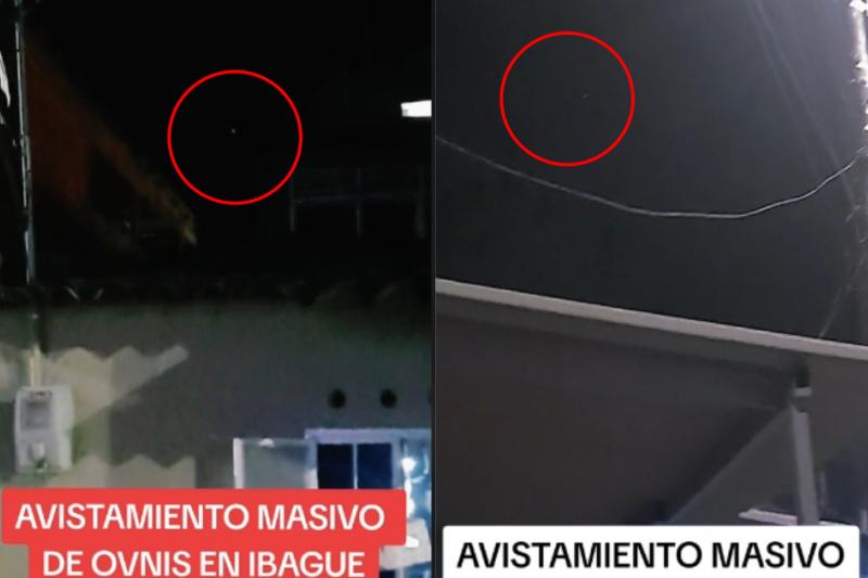 Avistamiento de OVNI en Ibagué: vecinos captaron, en video, extrañas luces la noche de velitas